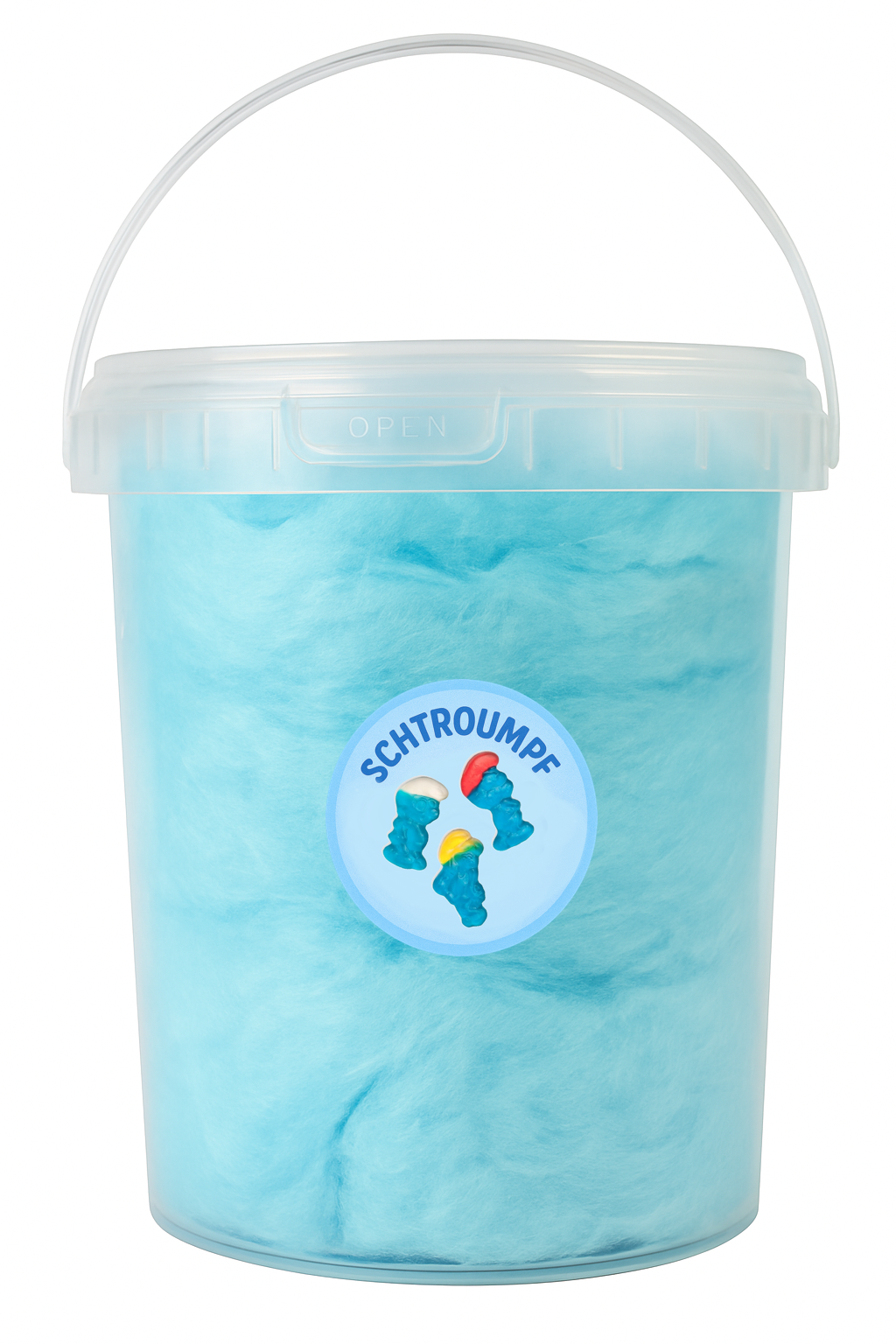 Barbe à papa Schtroumpf