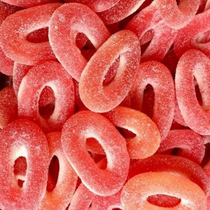 Anneaux Sucrés Fraise - 100g