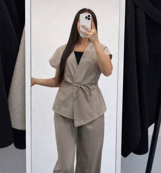 Ensemble Blazer sans manche - TU