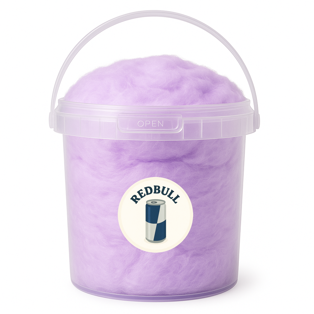 Barbe à papa Red Bull