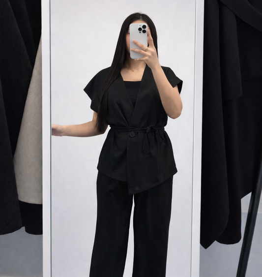 Ensemble Blazer sans manche - TU