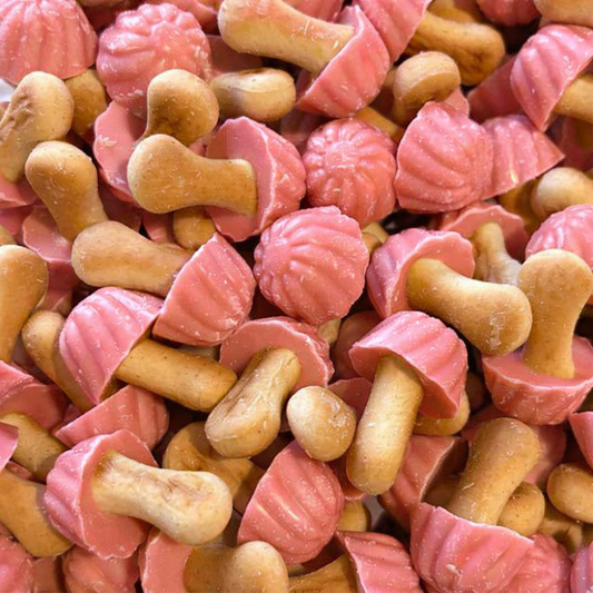 Biscuits Champignons Fraise - 100g (environ 25)