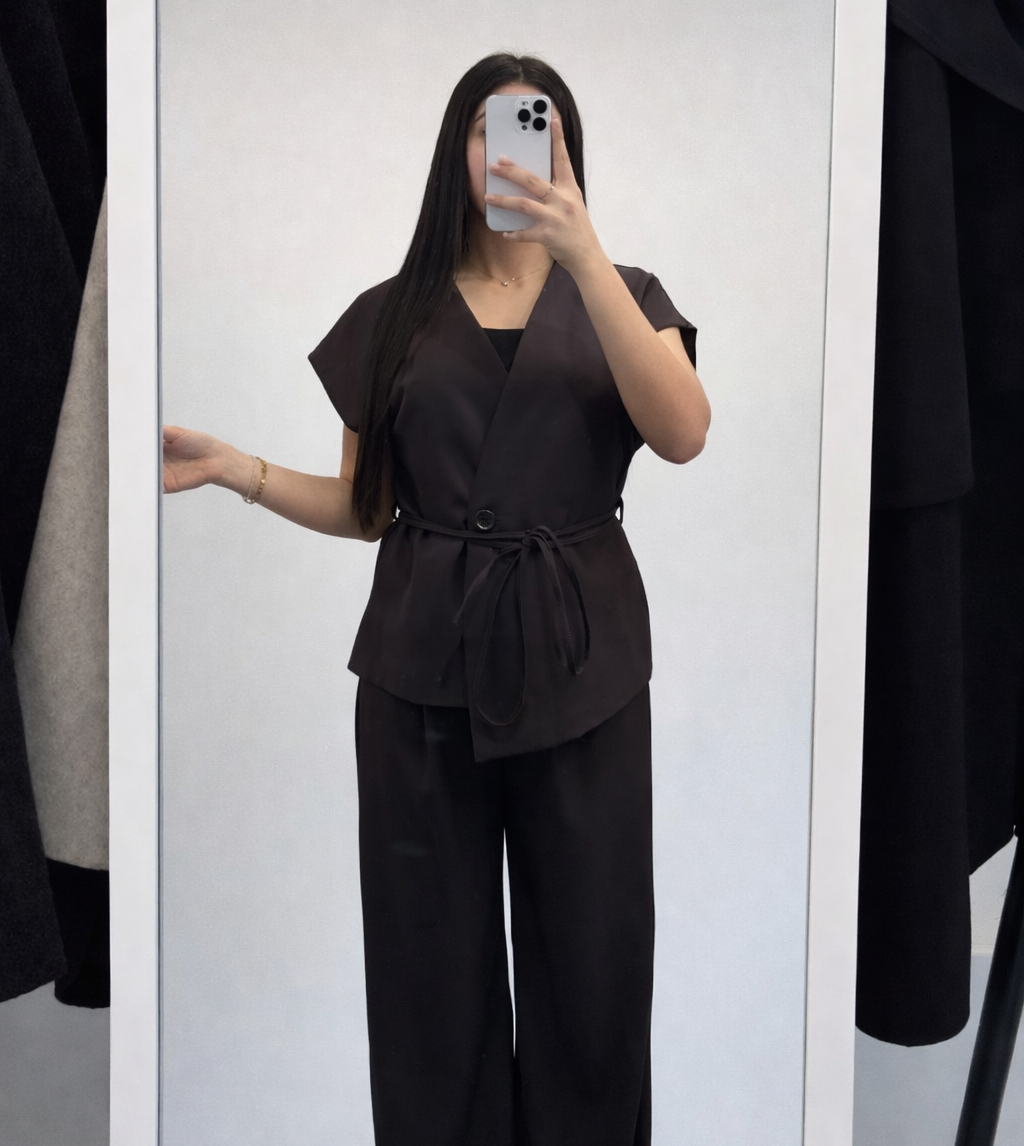 Ensemble Blazer sans manche - TU