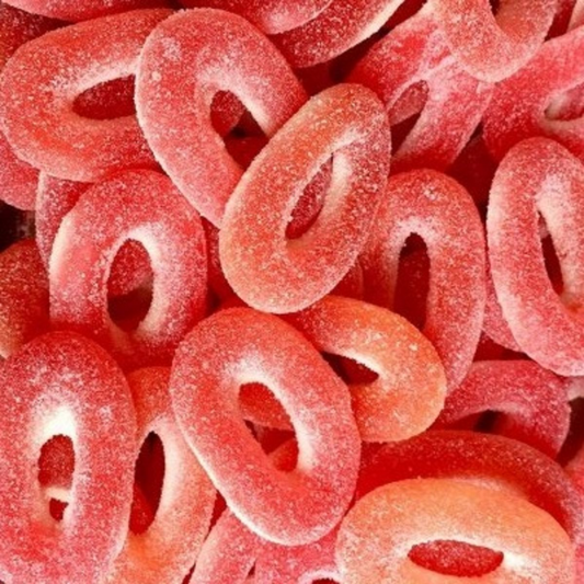 Anneaux Sucrés Fraise - 100g