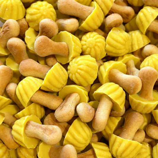 Biscuits Champignons Banane - 100g (environ 25)