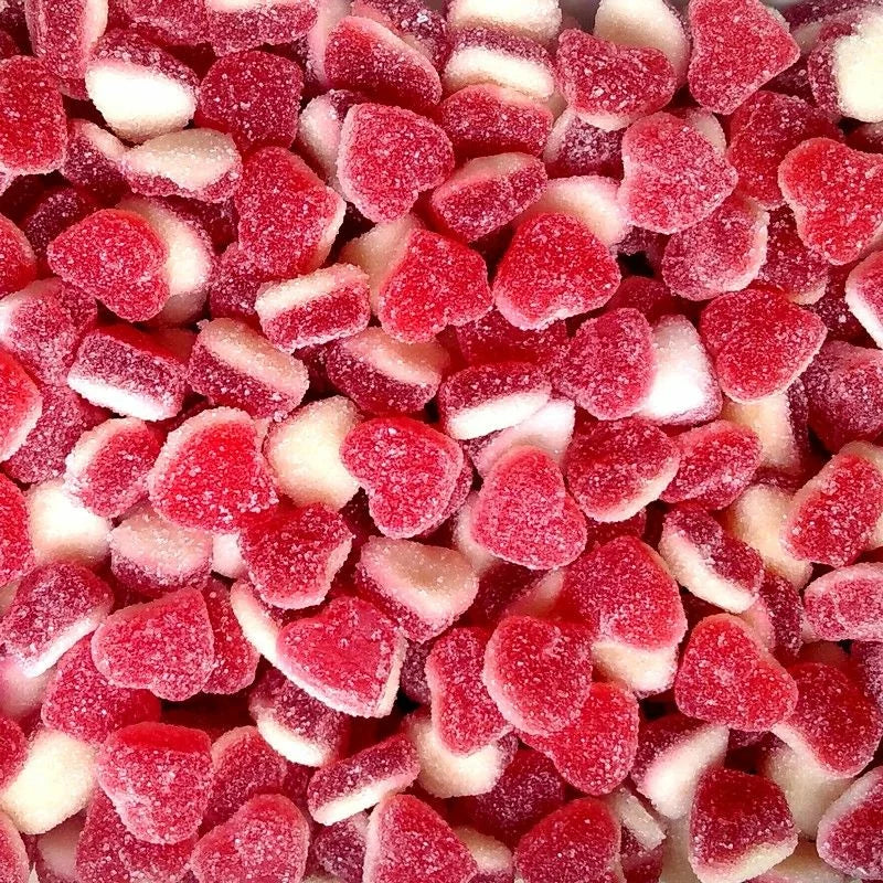 Coeurs Fraise Crème Sucrées - 100g