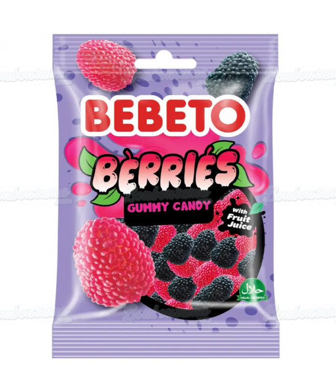 Mini mûres perlées Rouges & Noires - 80 gr